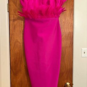 Brand New Marianna Bandage Midi Dress - Magenta